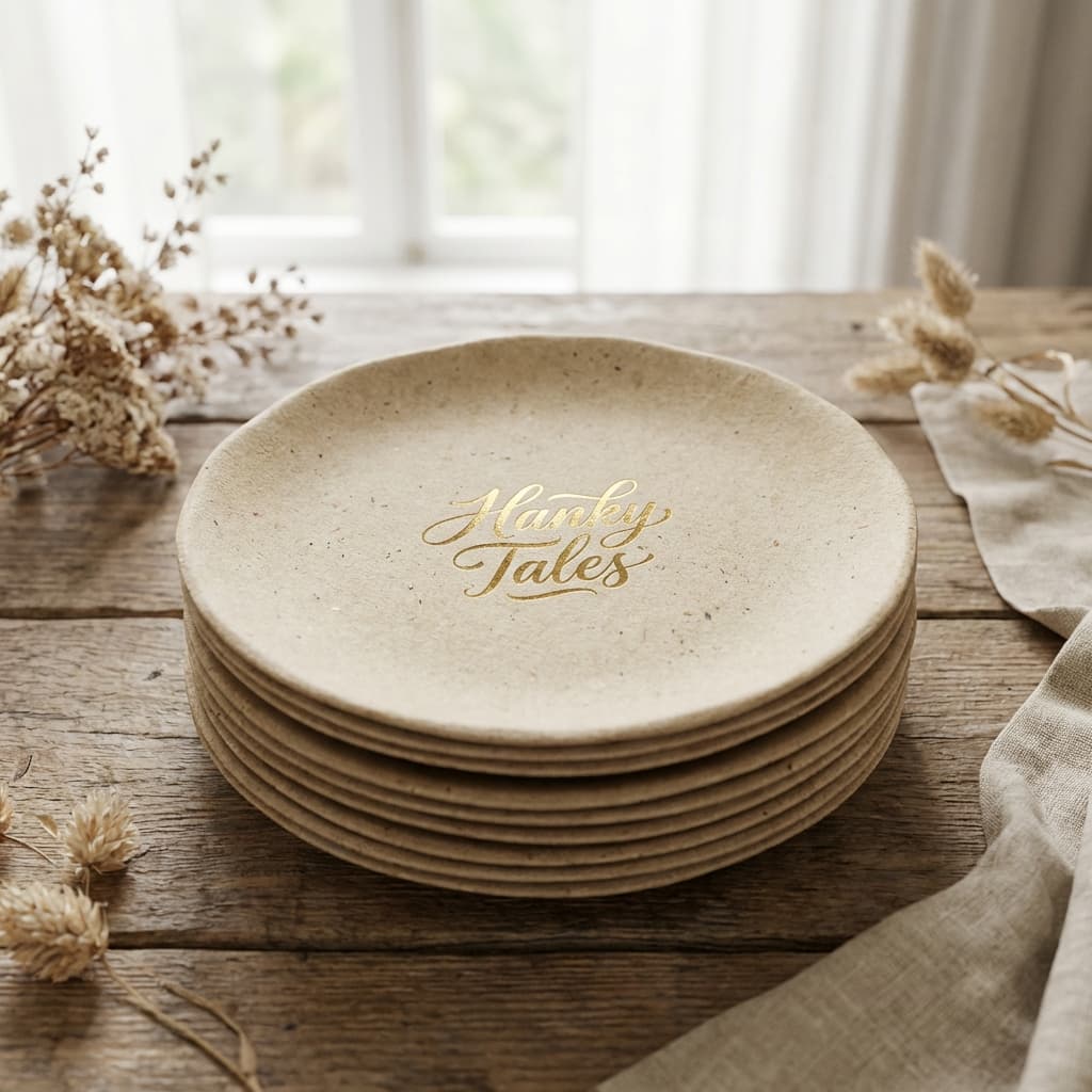 Eco-Chic Dessert Plates